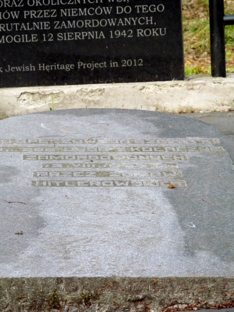 Mogiła w lesie na podzamczu